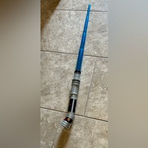 Star Wars park “build a light saber” blue blade 🗡️ light and sound!